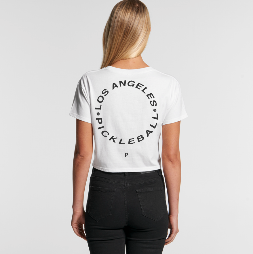 Ladies Hollywood Hills Pickleball Circle Cropped Tee
