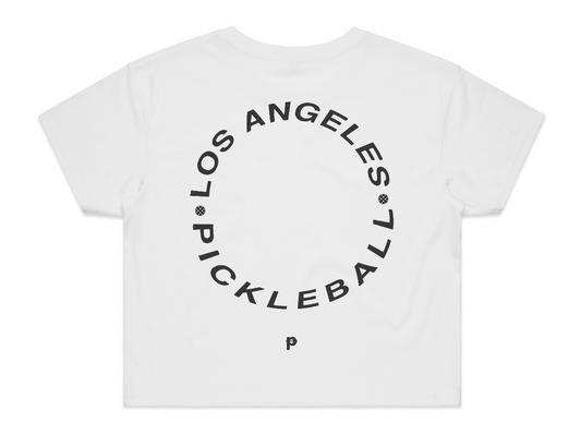 Ladies Hollywood Hills Pickleball Circle Cropped Tee