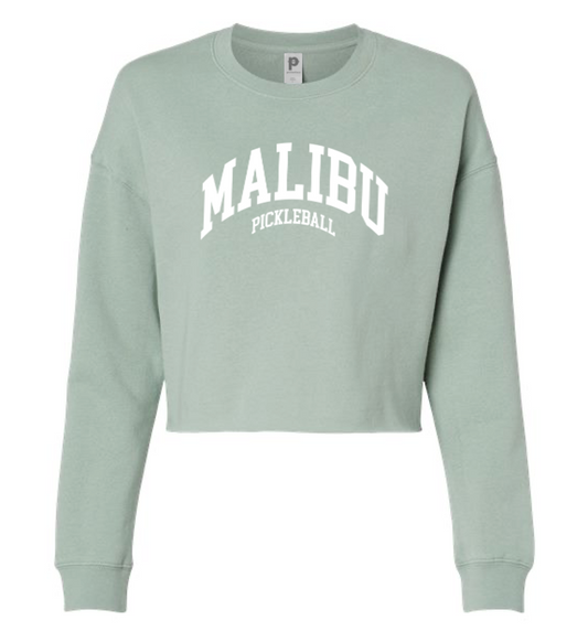 Ladies Malibu Pickleball Lightweight Cropped Crewneck